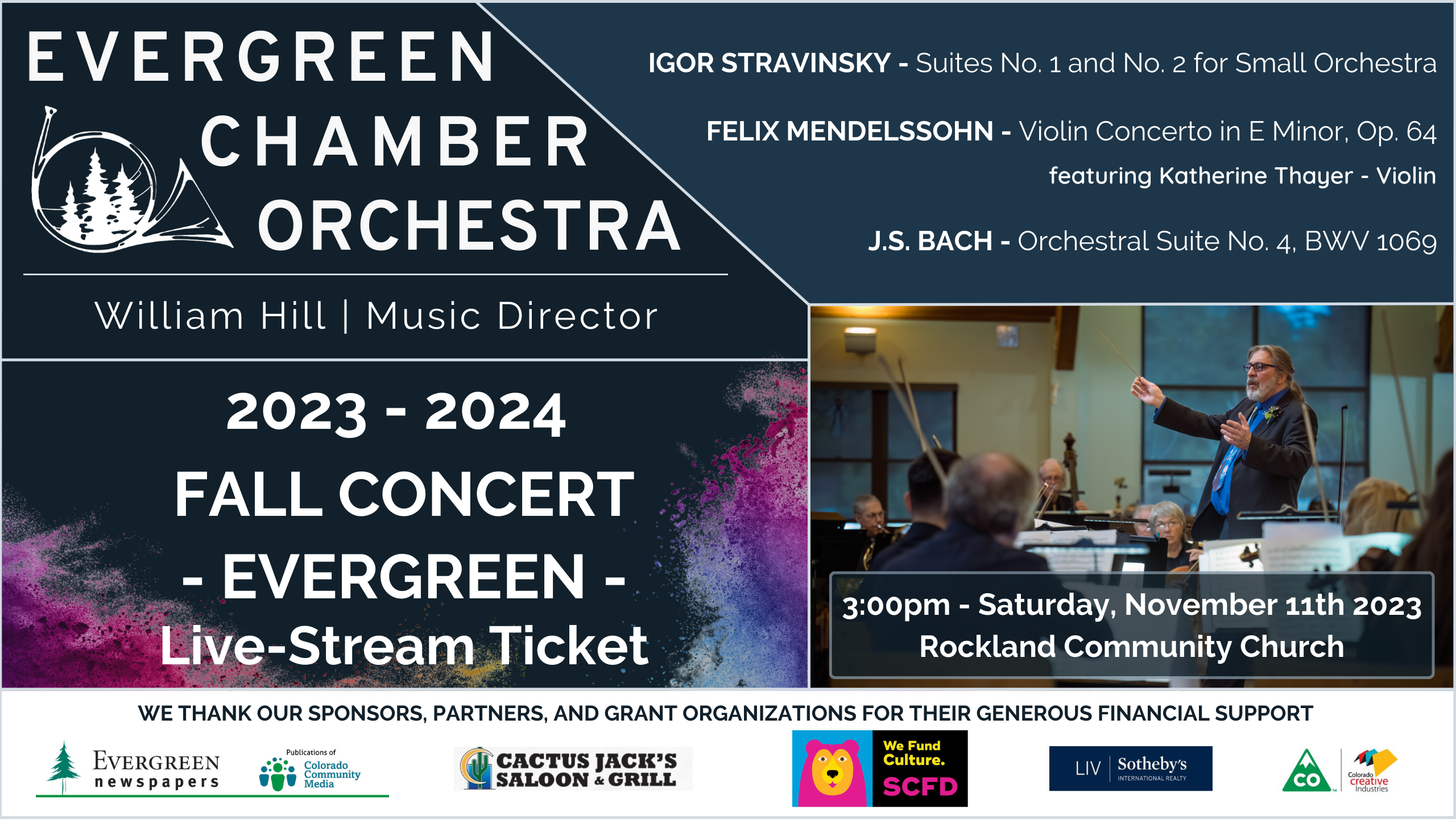 20232024 Masterworks Concert Series Fall Concert Evergreen Virtual